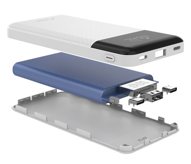 Silver Monkey Powerbank Smart 20 000 mAh 22.5W Biały - 1481433 - zdjęcie 13